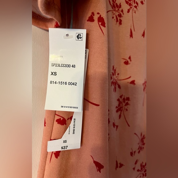 🆕 Liz Claiborne Floral Square Neck Puff Sleeve Top | XS - Picture 4 of 4